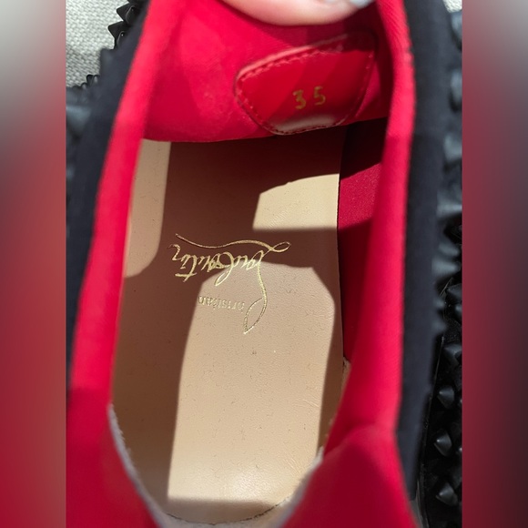 Christian Louboutin Spike Sock Cloth Sneakers. 🖤🌸 - Picture 5 of 8